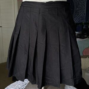 pleated circle skirt with built in shorts